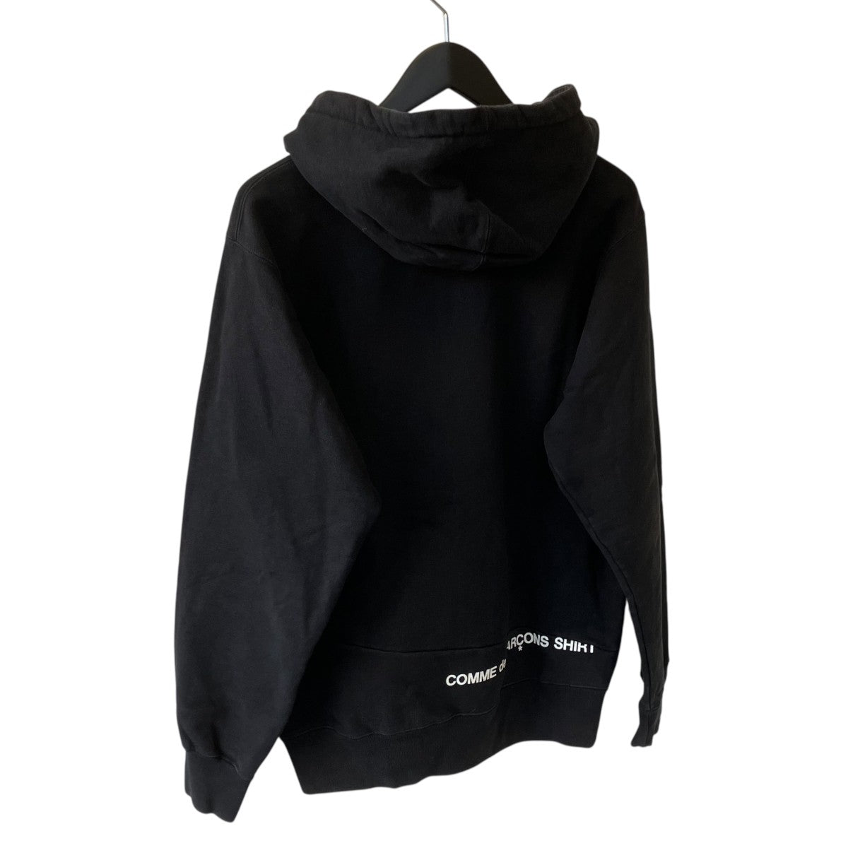 18AWCOMME des GARCONS Split Box Logo Hooded Sweatshirtパンツ
