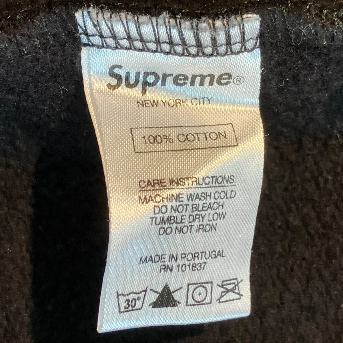 18AWCOMME des GARCONS Split Box Logo Hooded Sweatshirtパンツ