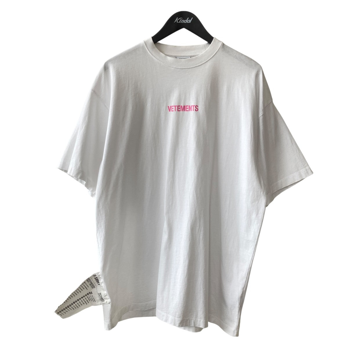 VETEMENTS LOGO LABEL T-SHIRTTシャツ 古着・中古-1枚目のアイテム画像