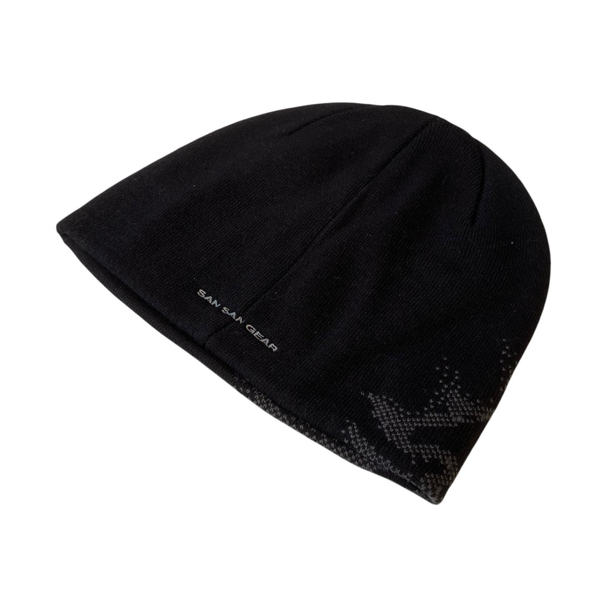 SAN SAN GEAR ニット帽 黒 SAN SAN GEAR(サンサンギア) LOGO BEANIEニット帽 ブラック｜【公式