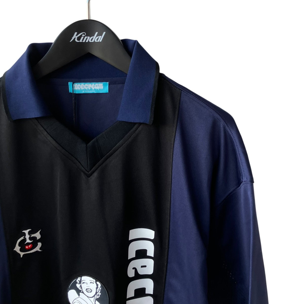超貴重 総柄 L 未使用 IceCream EU アイスクリーム ポロシャツ Ice Cream(アイスクリーム) 26SSFootball ShirtポロシャツICEJP261C008