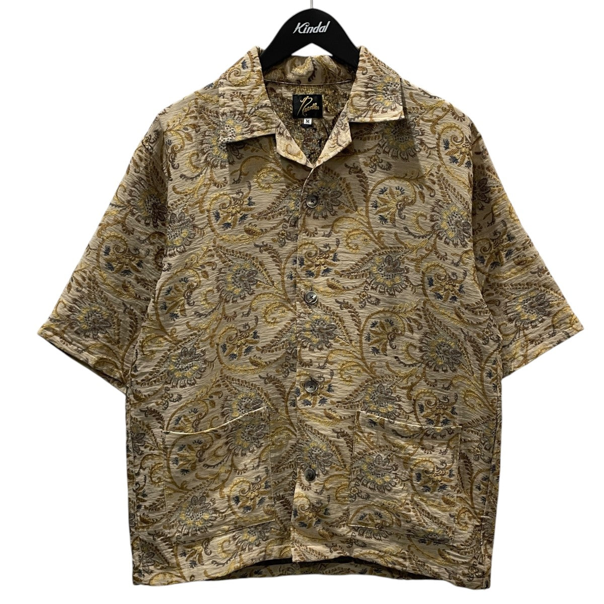 25SS オープンカラー半袖シャツ Cabana Shirt - Paisley Jacquard カバナシャツ - ペイズリージャカード QV117