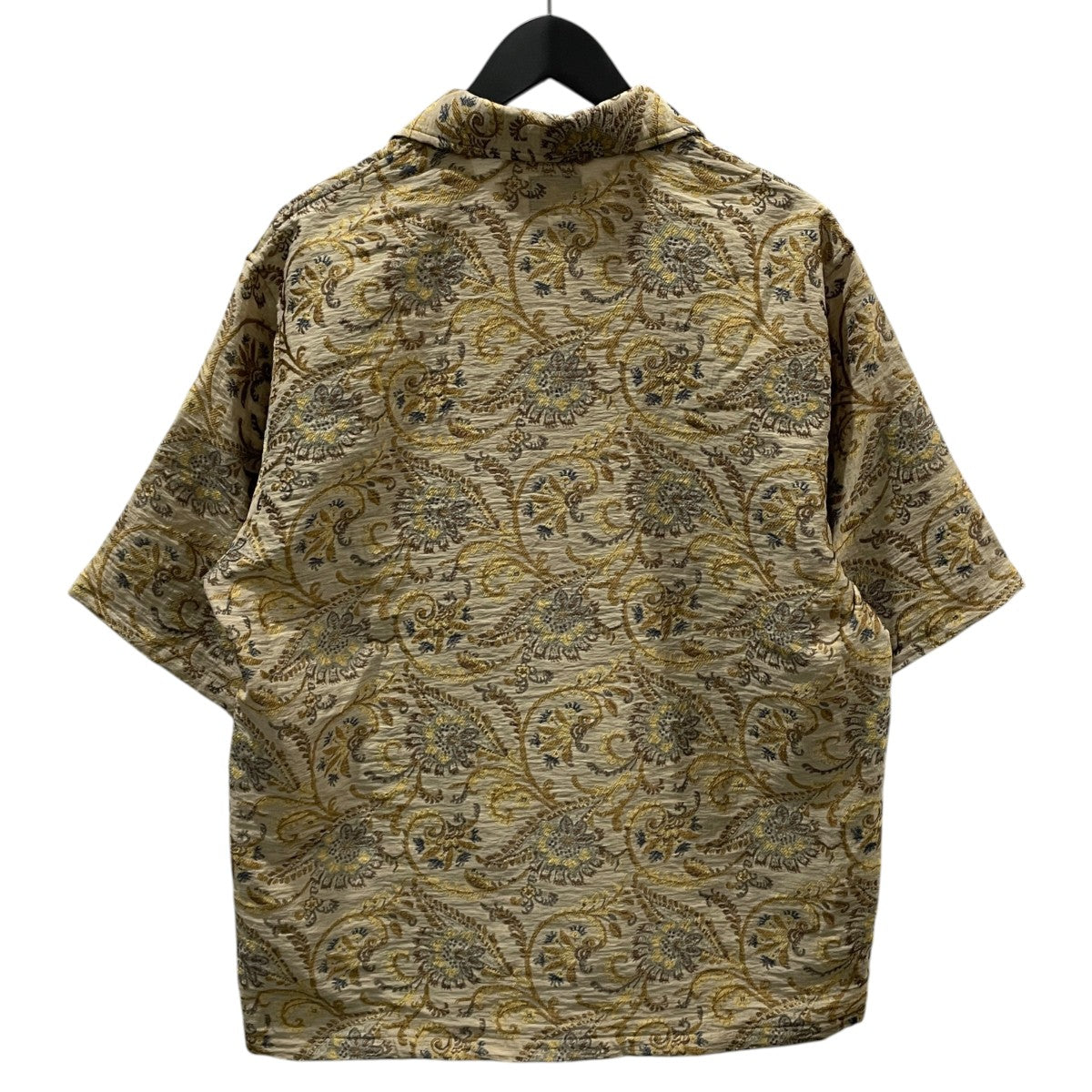 25SS オープンカラー半袖シャツ Cabana Shirt - Paisley Jacquard カバナシャツ - ペイズリージャカード QV117