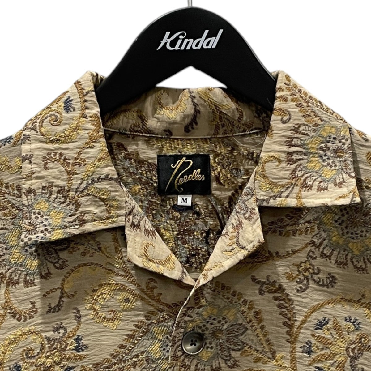25SS オープンカラー半袖シャツ Cabana Shirt - Paisley Jacquard カバナシャツ - ペイズリージャカード QV117