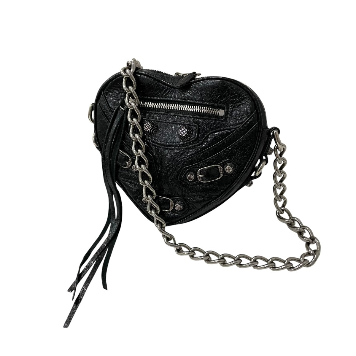 BALENCIAGA CAG． HEART MINI BAGショルダーバッグ722781 1VG9Y 古着・中古-1枚目のアイテム画像