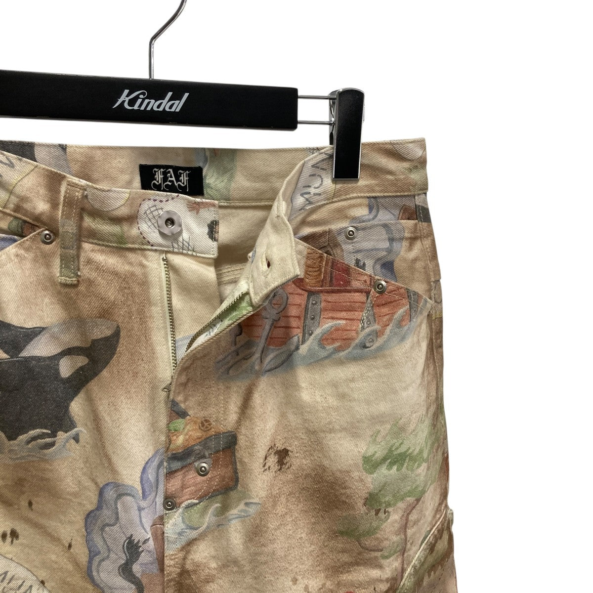 FAF NEW COMMUNE DART BAGGY DENIMペインターパンツ003341401-P 古着・中古-3枚目のアイテム画像