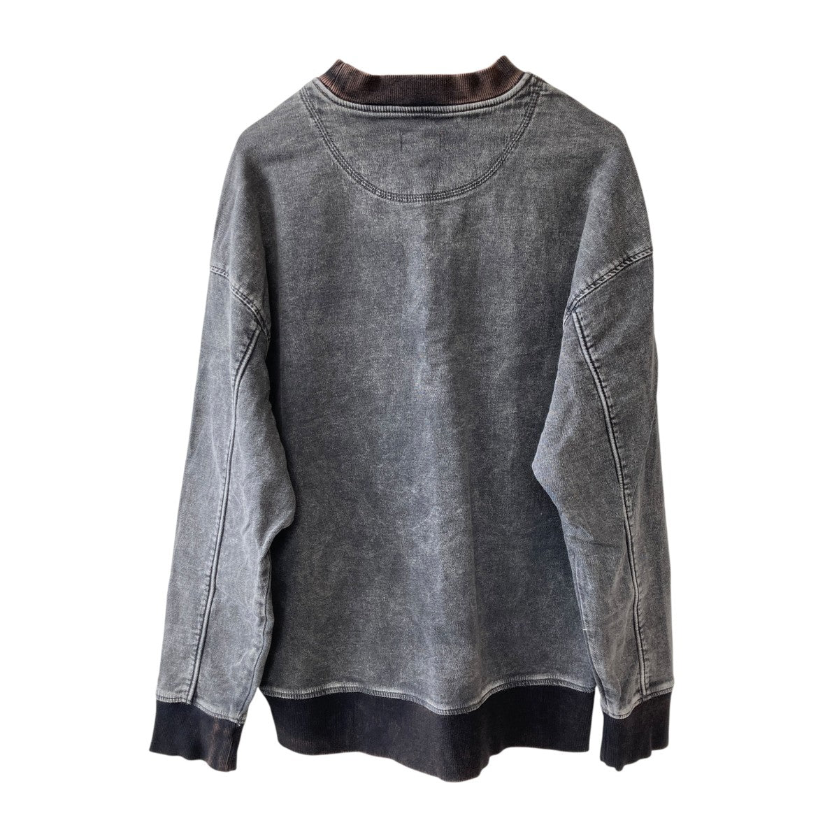 DIESEL Track Denim SweatshirtトラックデニムスウェットシャツA03943 古着・中古-2枚目のアイテム画像