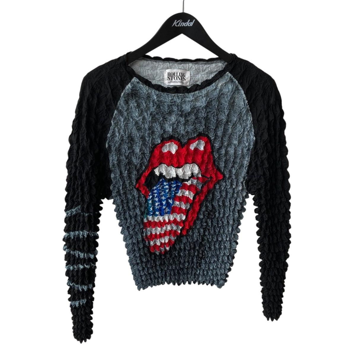 TONGUE AND LIPS POPCORN RAGLAN L／S T-SHIRT長袖カットソーMVFW-CS0122RS
