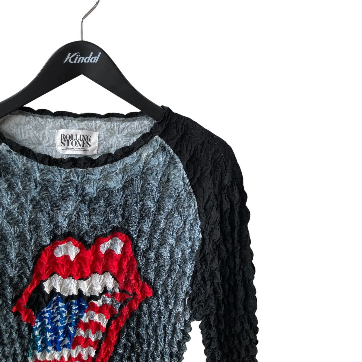 TONGUE AND LIPS POPCORN RAGLAN L／S T-SHIRT長袖カットソーMVFW-CS0122RS