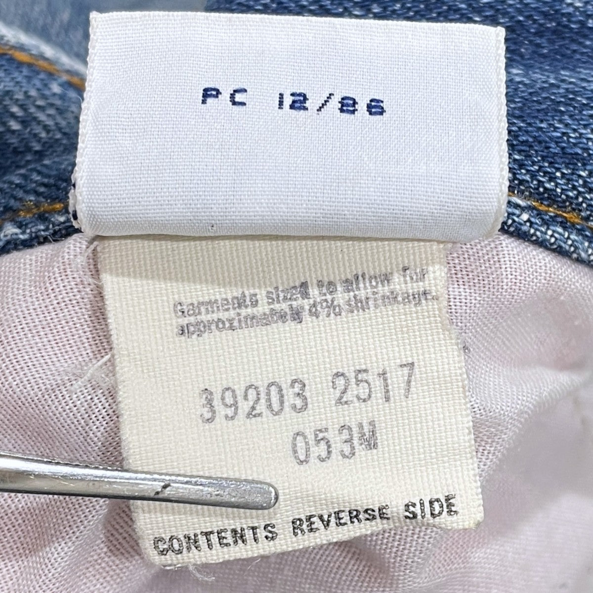 80s 防寒ライナー（裏地）付き デニムパンツ 42TALON MADE IN USA オレンジタブ 39203-2517