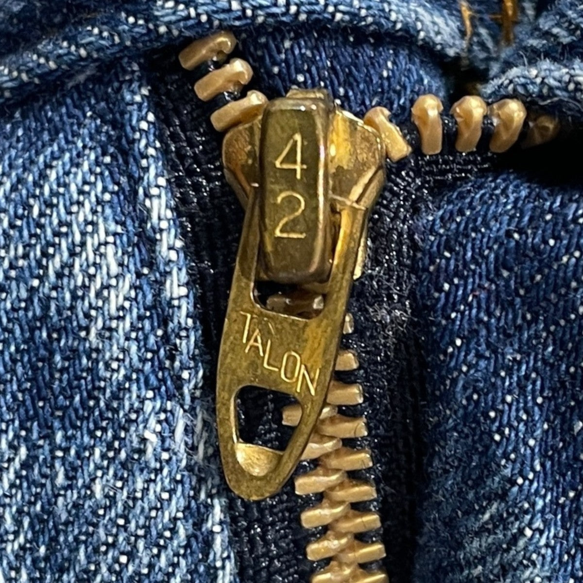 80s 防寒ライナー（裏地）付き デニムパンツ 42TALON MADE IN USA オレンジタブ 39203-2517