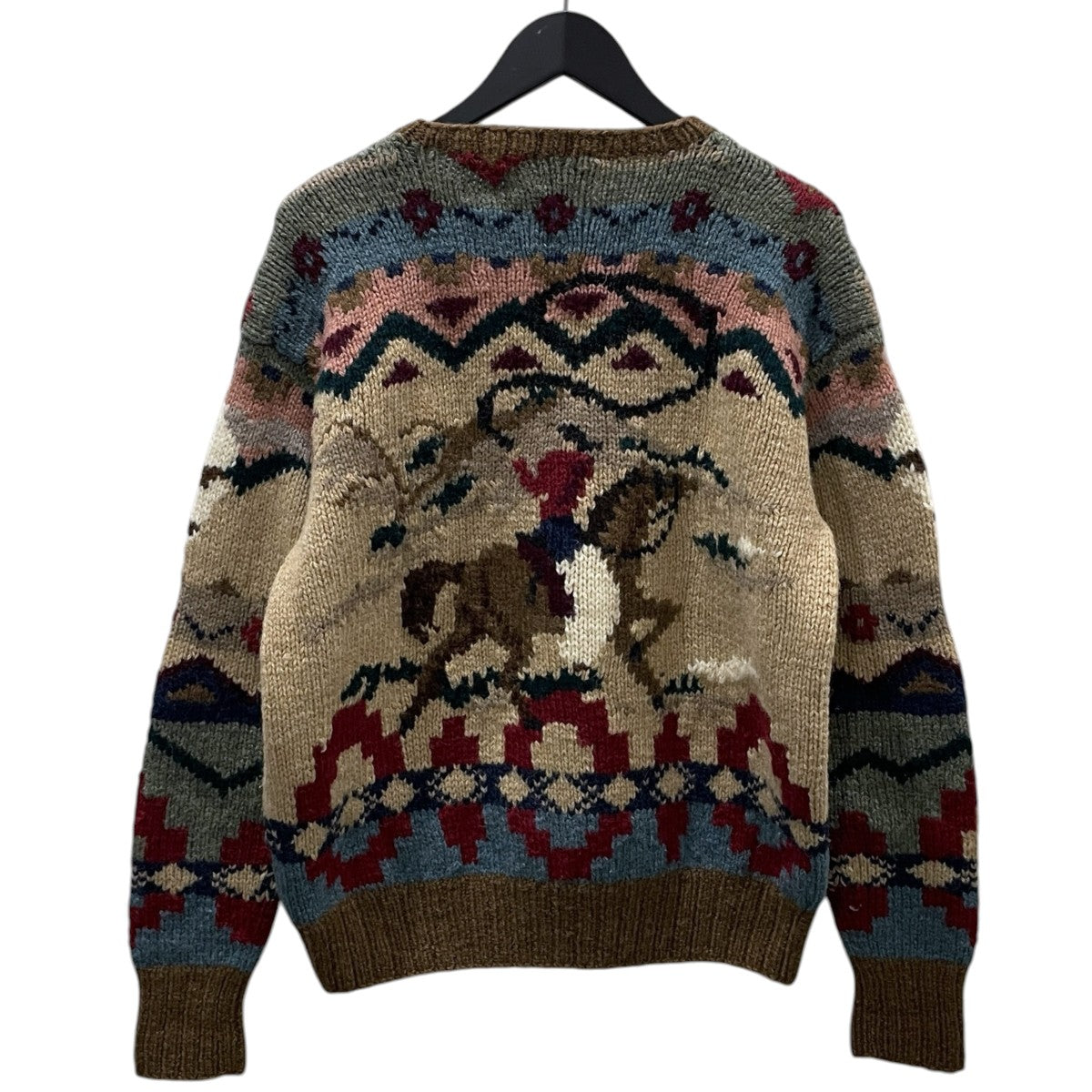 POLO RALPH LAUREN 90s カウボーイハンドニットセーター Cowboy Hand Knit Sweater 古着・中古-2枚目のアイテム画像