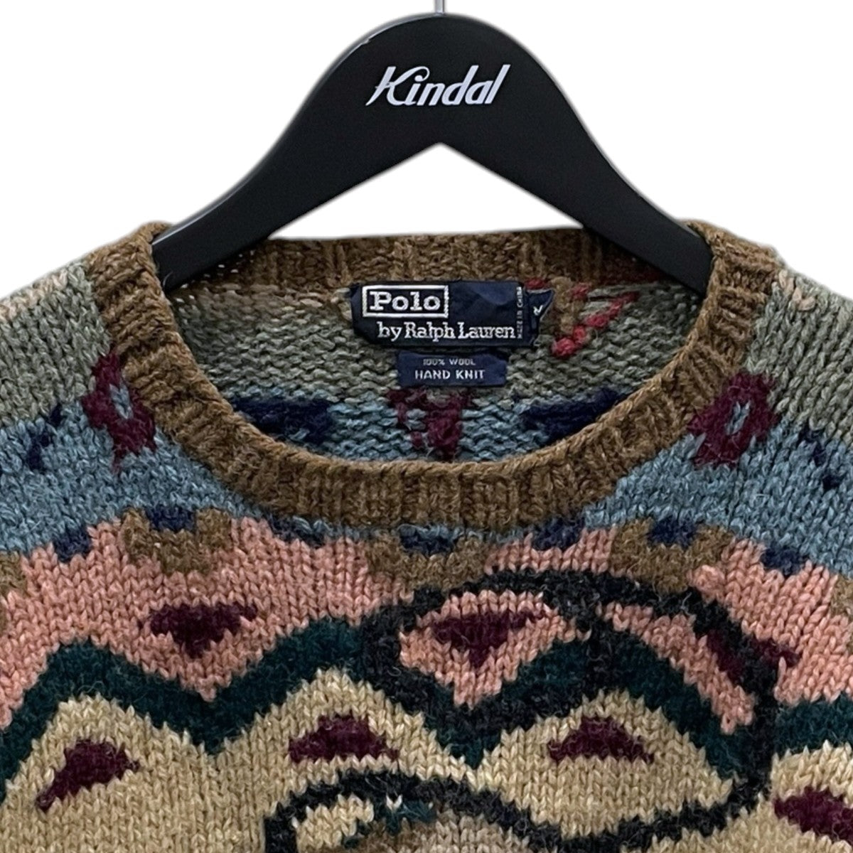 POLO RALPH LAUREN 90s カウボーイハンドニットセーター Cowboy Hand Knit Sweater 古着・中古-3枚目のアイテム画像