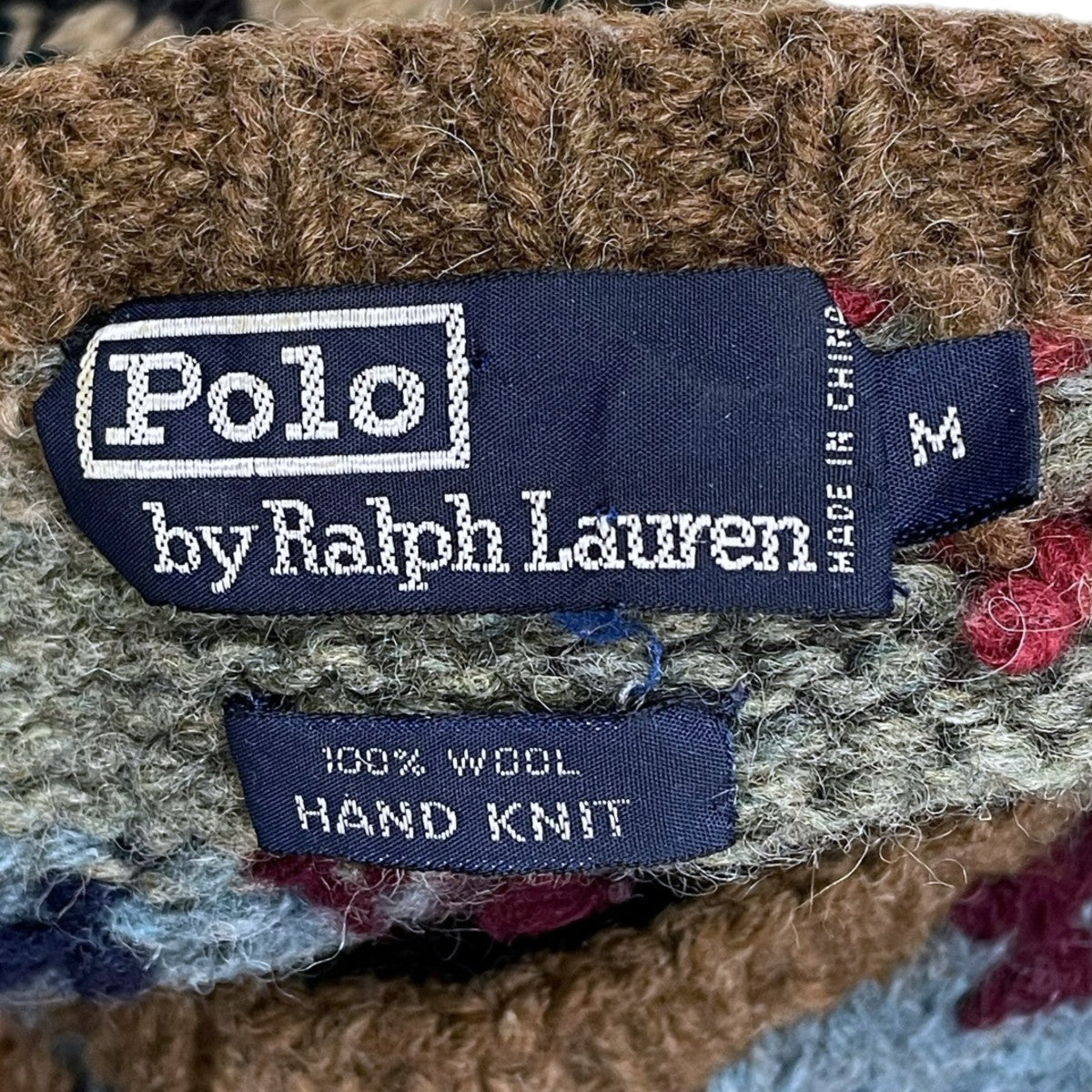 POLO RALPH LAUREN 90s カウボーイハンドニットセーター Cowboy Hand Knit Sweater 古着・中古-5枚目のアイテム画像