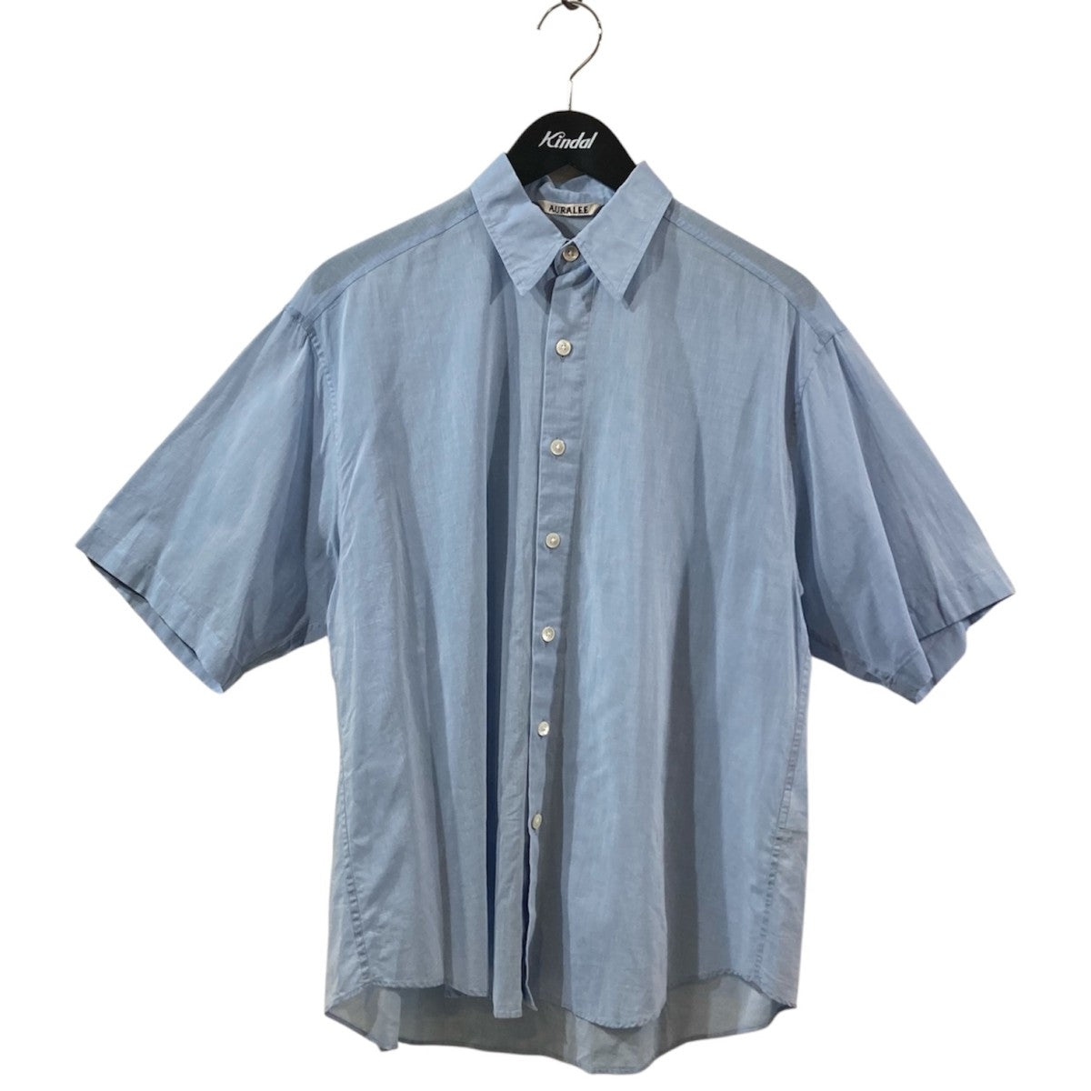 AURALEE HARD TWIST FINK ORGANDY HALF SLEEVED SHIRT 半袖シャツ A24SS02VO 古着・中古-1枚目のアイテム画像