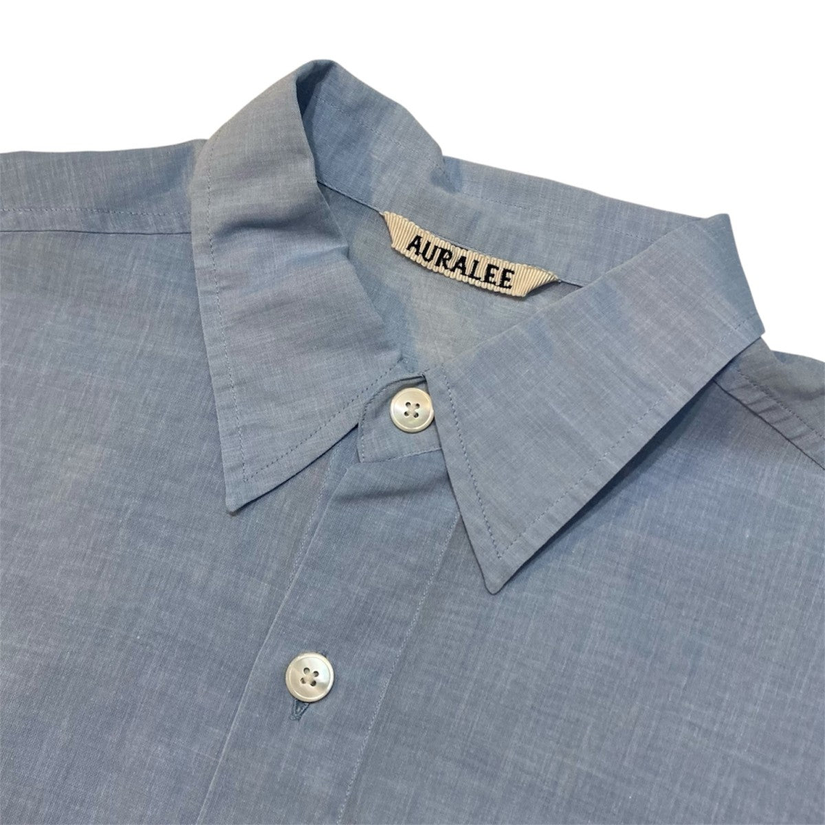 AURALEE HARD TWIST FINK ORGANDY HALF SLEEVED SHIRT 半袖シャツ A24SS02VO 古着・中古-3枚目のアイテム画像