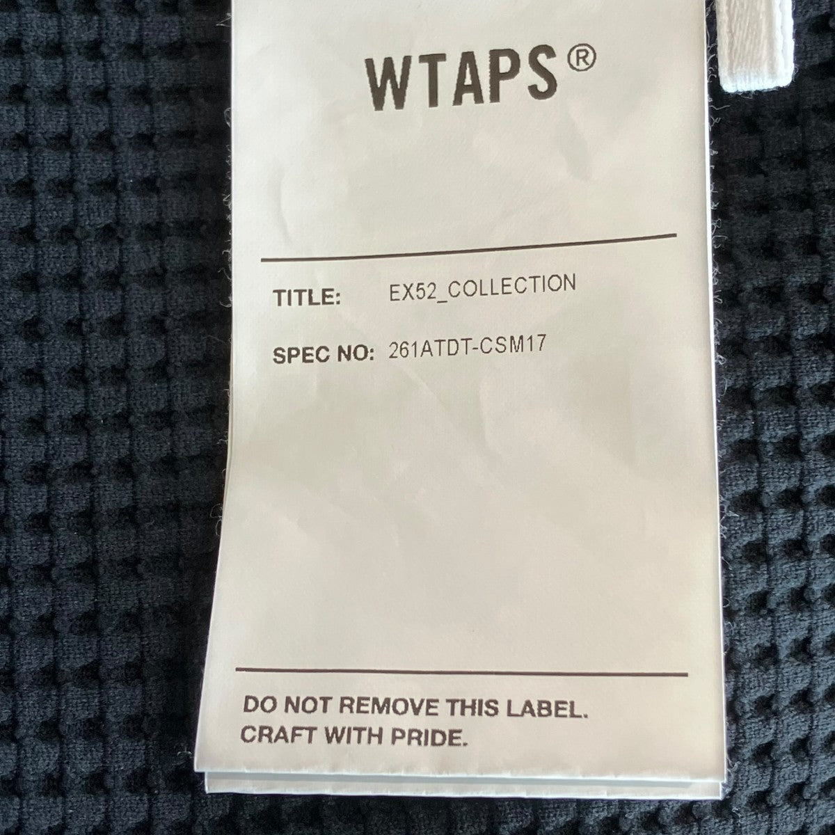 WTAPS 26SSWAFFLE LS POLYロングスリーブカットソー261ATDT-CSM17 古着・中古-7枚目のアイテム画像