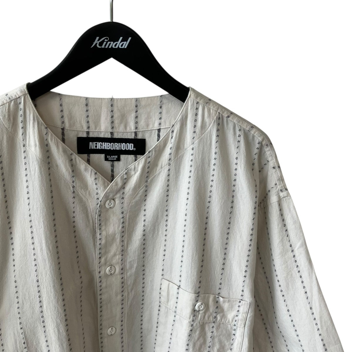 NEIGHBORHOOD 25SSDOBBY NO COLLAR SHIRT半袖シャツ251TSNH-SHM09 古着・中古-3枚目のアイテム画像