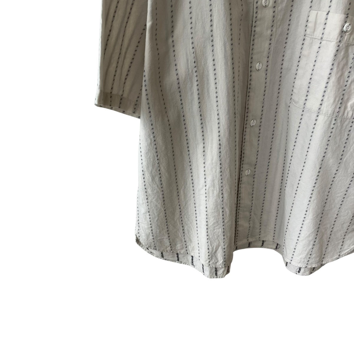 NEIGHBORHOOD 25SSDOBBY NO COLLAR SHIRT半袖シャツ251TSNH-SHM09 古着・中古-4枚目のアイテム画像