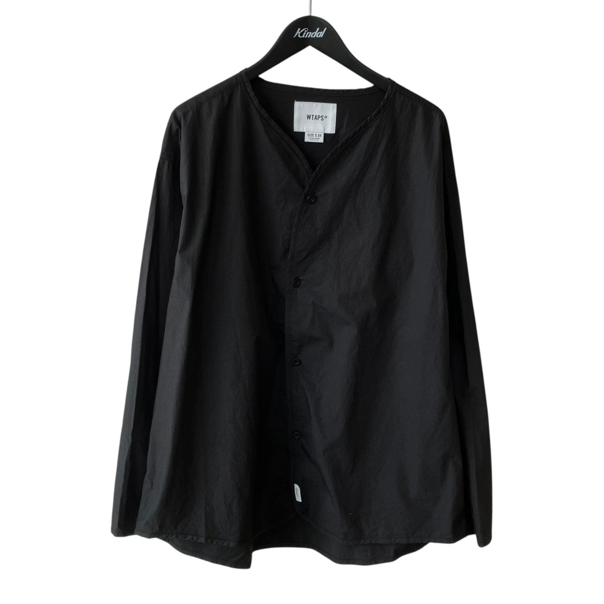 WTAPS 25AWSCOUT 01 LS COTTONノーカラーシャツ252CWDT-SHM06 古着・中古-1枚目のアイテム画像