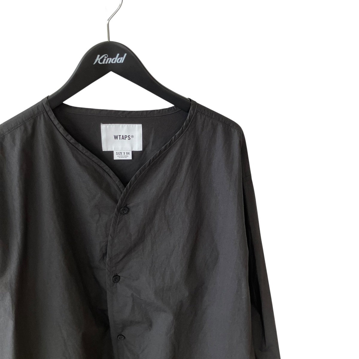 WTAPS 25AWSCOUT 01 LS COTTONノーカラーシャツ252CWDT-SHM06 古着・中古-3枚目のアイテム画像