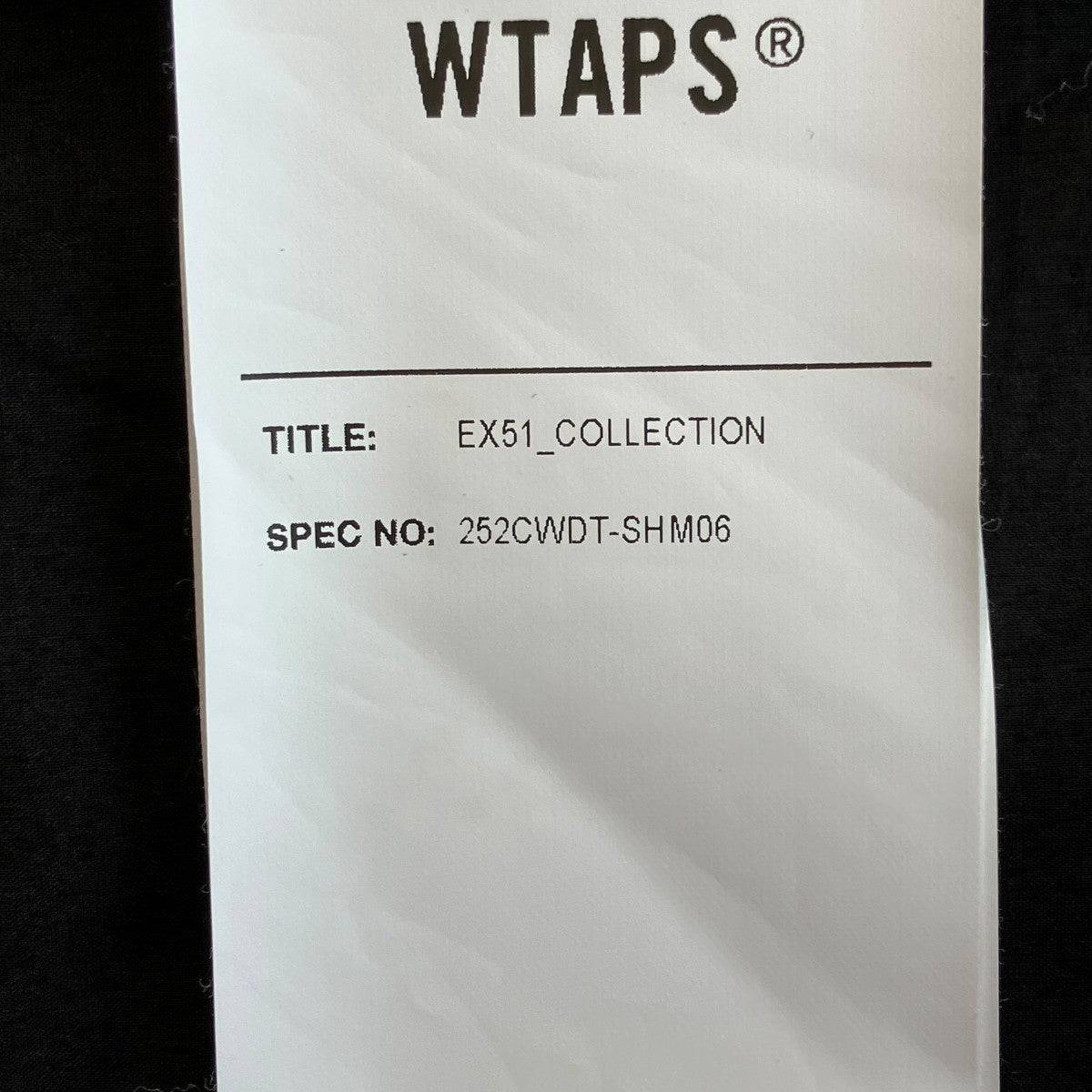 WTAPS 25AWSCOUT 01 LS COTTONノーカラーシャツ252CWDT-SHM06 古着・中古-7枚目のアイテム画像