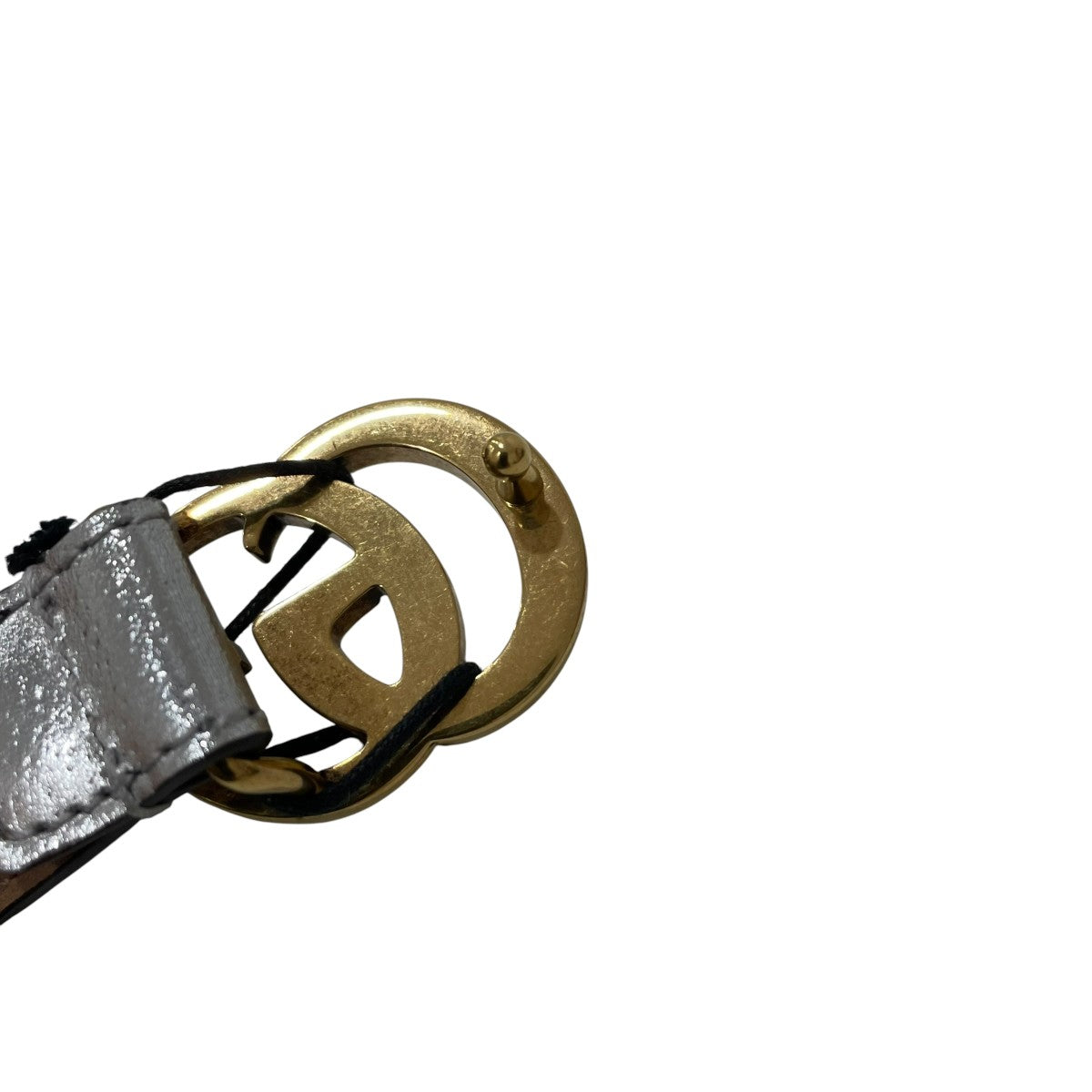 gucci ベルト シルバー GUCCI Interlocking GG Belt Gray silver Width 3.8cm Waist 77 to