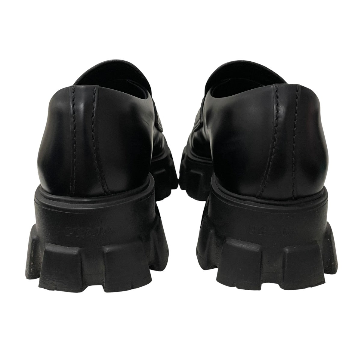 PRADA モノリス ブラッシュドレザーローファー2DEI29 古着・中古-4枚目のアイテム画像