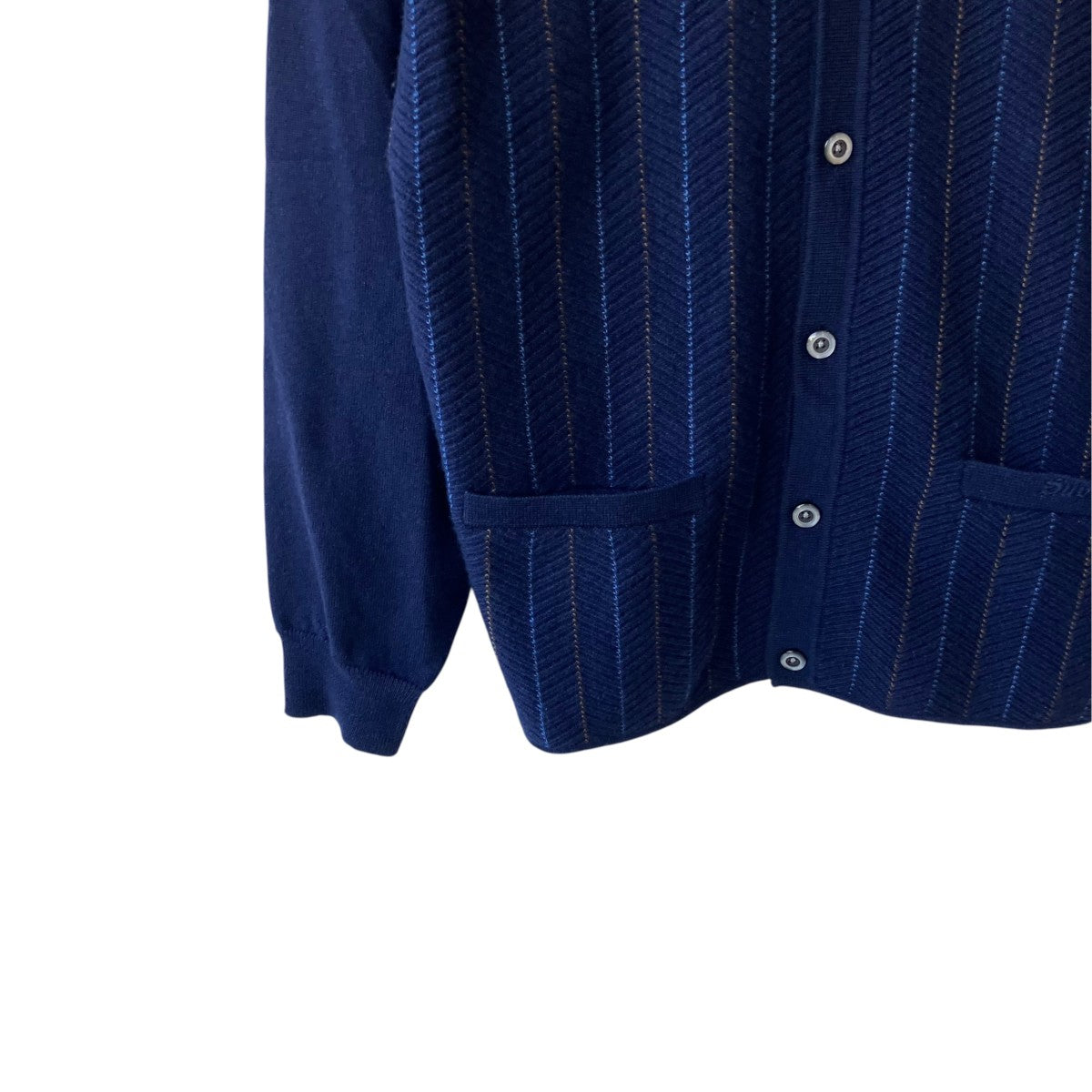 25SSHerringbone Cardiganニットポロシャツ
