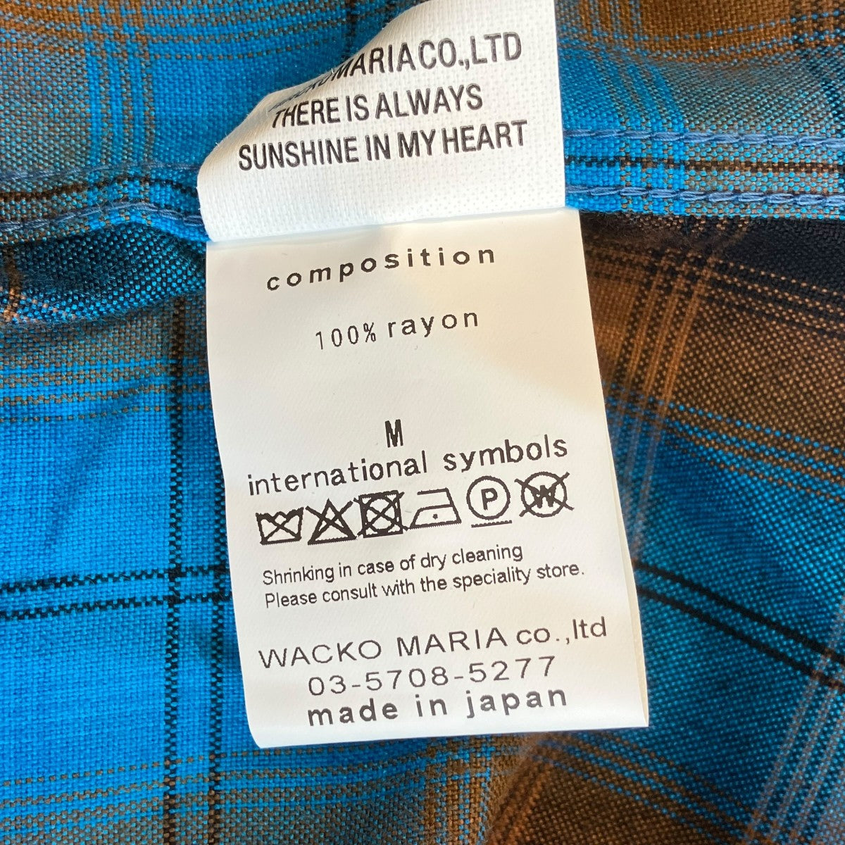 WACKO MARIA OMBRE CHECK OPEN COLLAR SHIRT S S半袖シャツ26SS-WMS-OC10 古着・中古-5枚目のアイテム画像