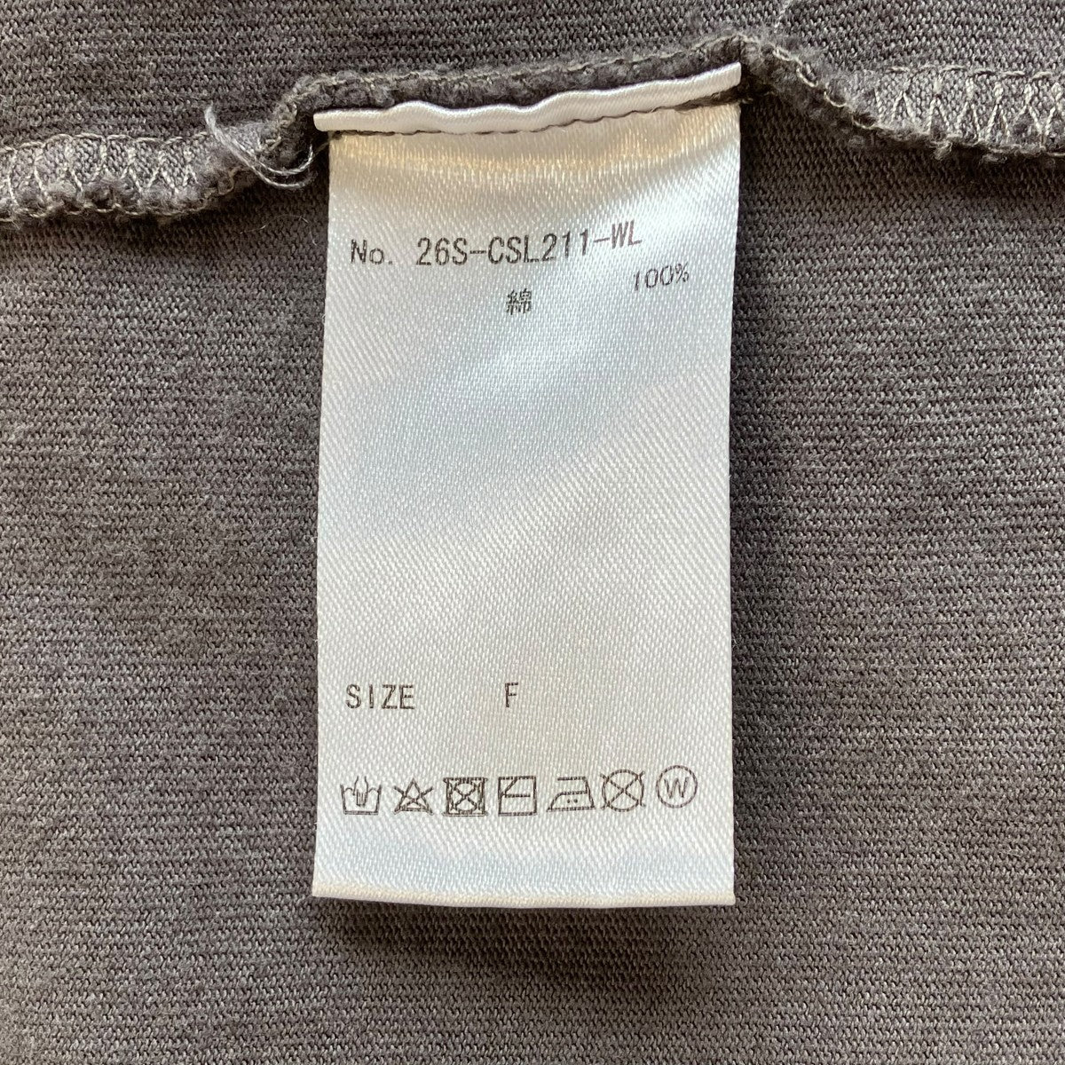 WHITELAND WL／LAYER LSTロングカットソー26S-CSL211-WL 古着・中古-5枚目のアイテム画像