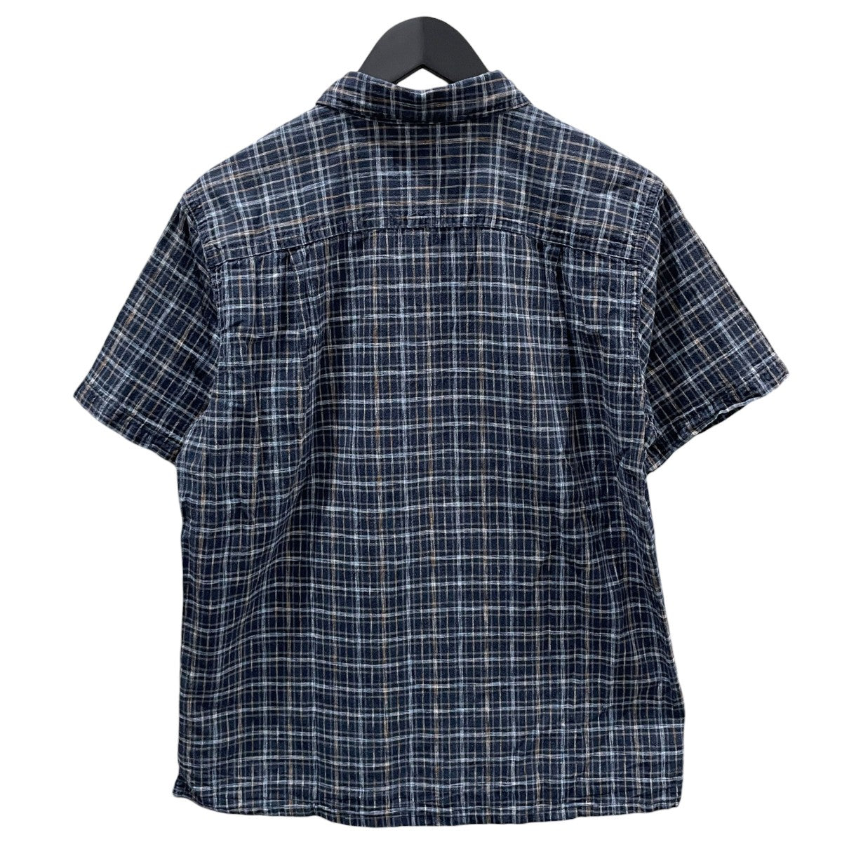 24SS チェック柄半袖シャツ Back Step Shirt バックステップシャツ 53139SP24