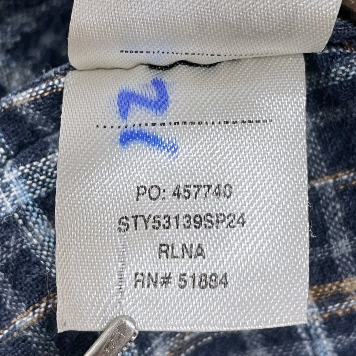 24SS チェック柄半袖シャツ Back Step Shirt バックステップシャツ 53139SP24