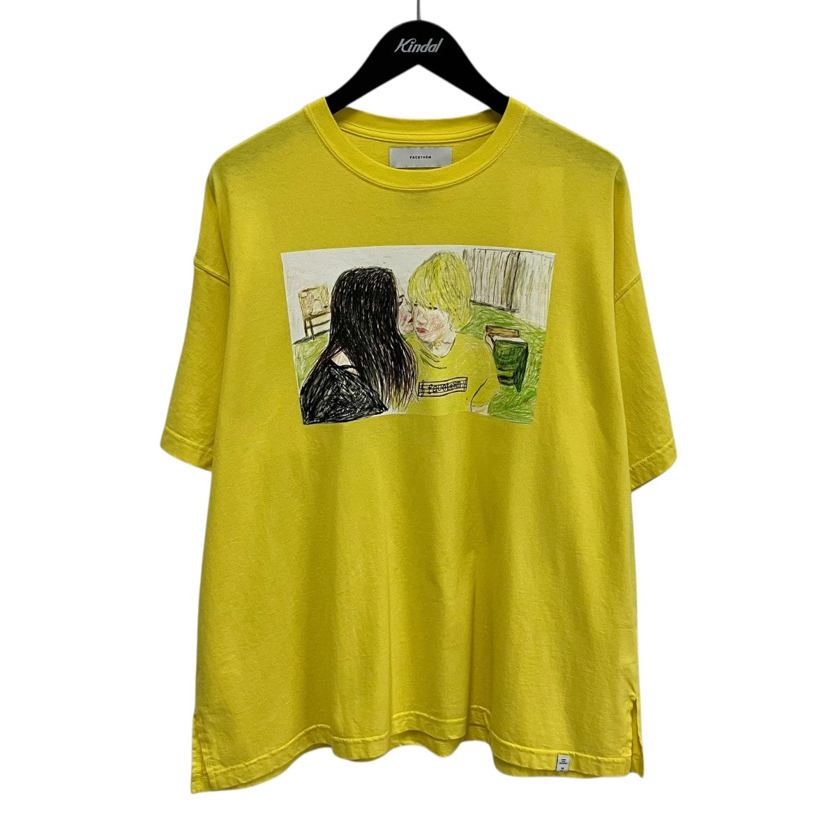 FACETASM MOVIE BIG TEETシャツNAT-TEE-U12 古着・中古-1枚目のアイテム画像