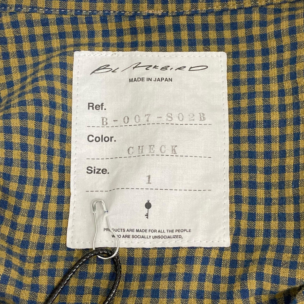 Black Bird チェック長袖シャツB007S02b 古着・中古-6枚目のアイテム画像