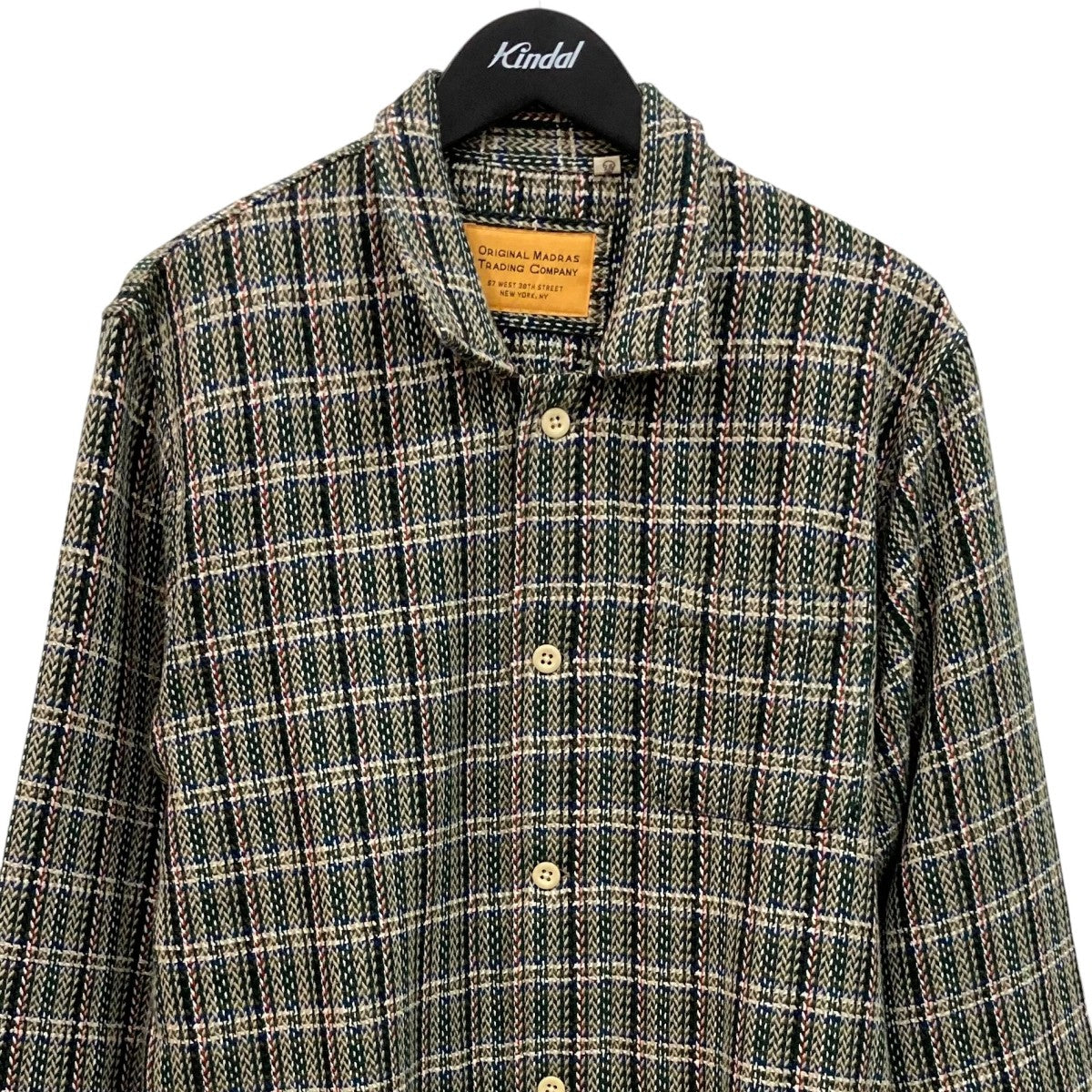 ORIGINAL MADRAS Trading COMPANY チェックシャツジャケット 古着・中古-2枚目のアイテム画像