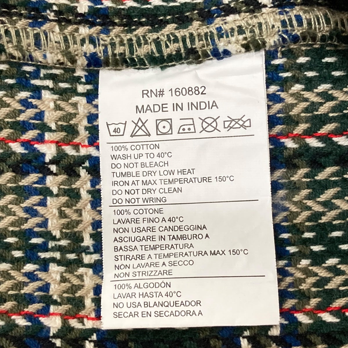 ORIGINAL MADRAS Trading COMPANY チェックシャツジャケット 古着・中古-7枚目のアイテム画像