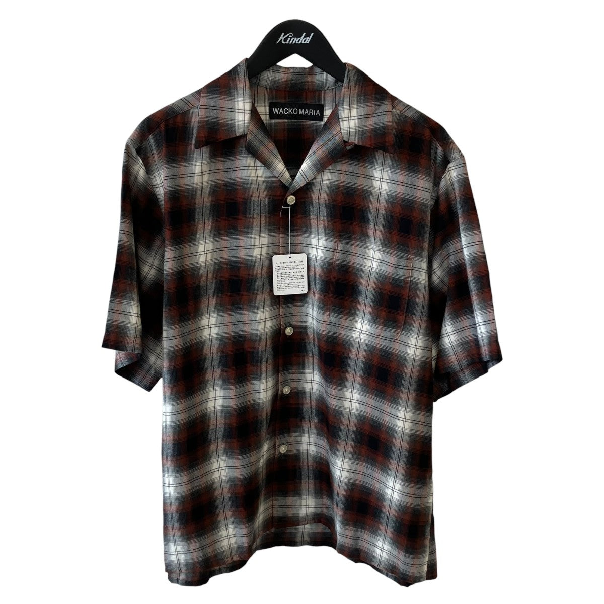 26SSOMBRE CHECK OPEN COLLAR SHIRT S S半袖シャツ26SS-WMS-OC10