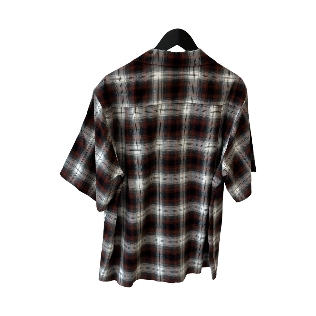 26SSOMBRE CHECK OPEN COLLAR SHIRT S S半袖シャツ26SS-WMS-OC10