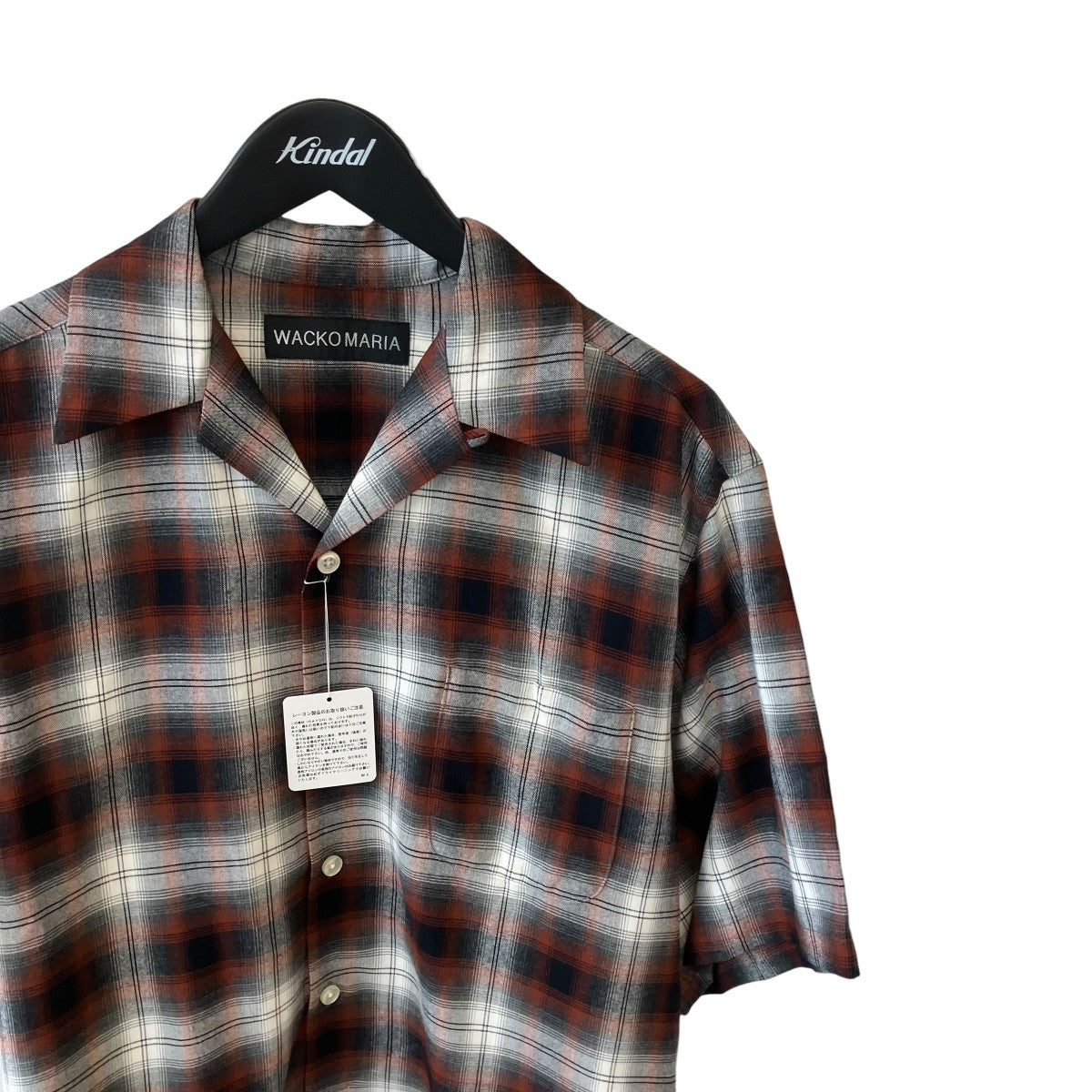 26SSOMBRE CHECK OPEN COLLAR SHIRT S S半袖シャツ26SS-WMS-OC10