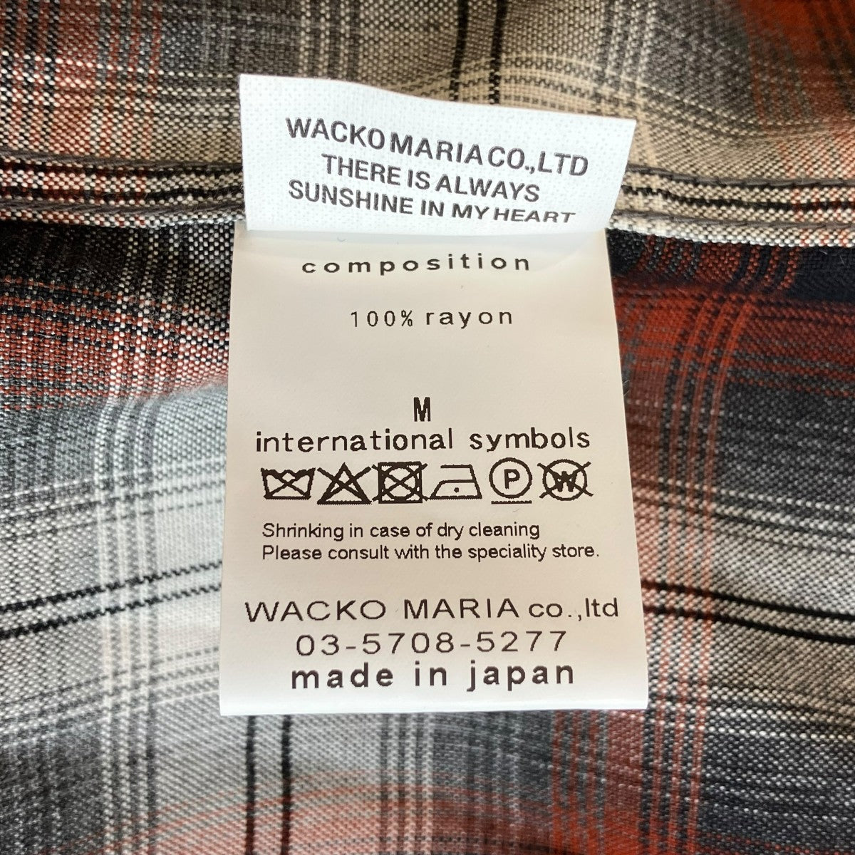 26SSOMBRE CHECK OPEN COLLAR SHIRT S S半袖シャツ26SS-WMS-OC10