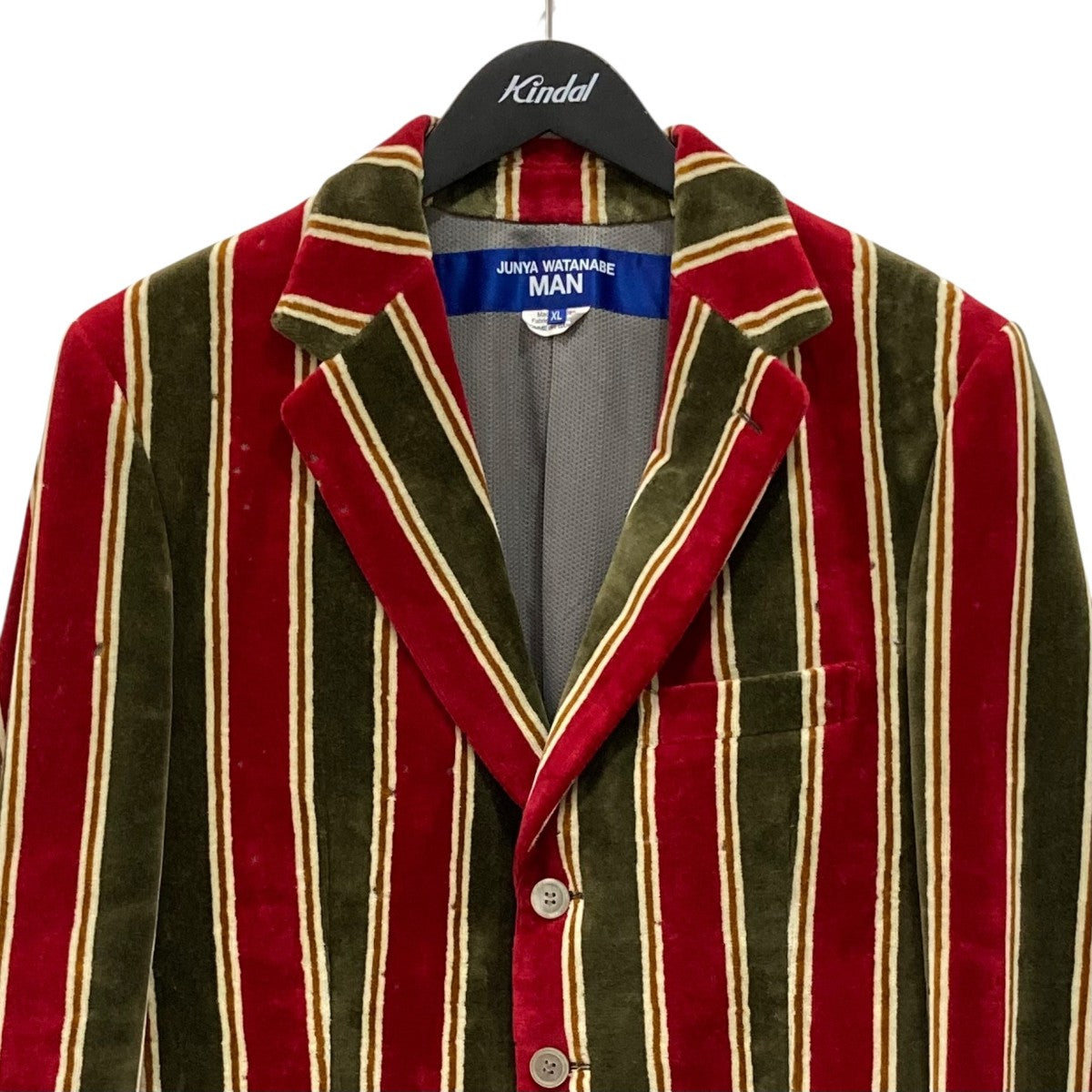 JUNYA WATANABE MAN 26SSアクリルエステルパイル オパール加工テーラードジャケットWQJ007 古着・中古-2枚目のアイテム画像