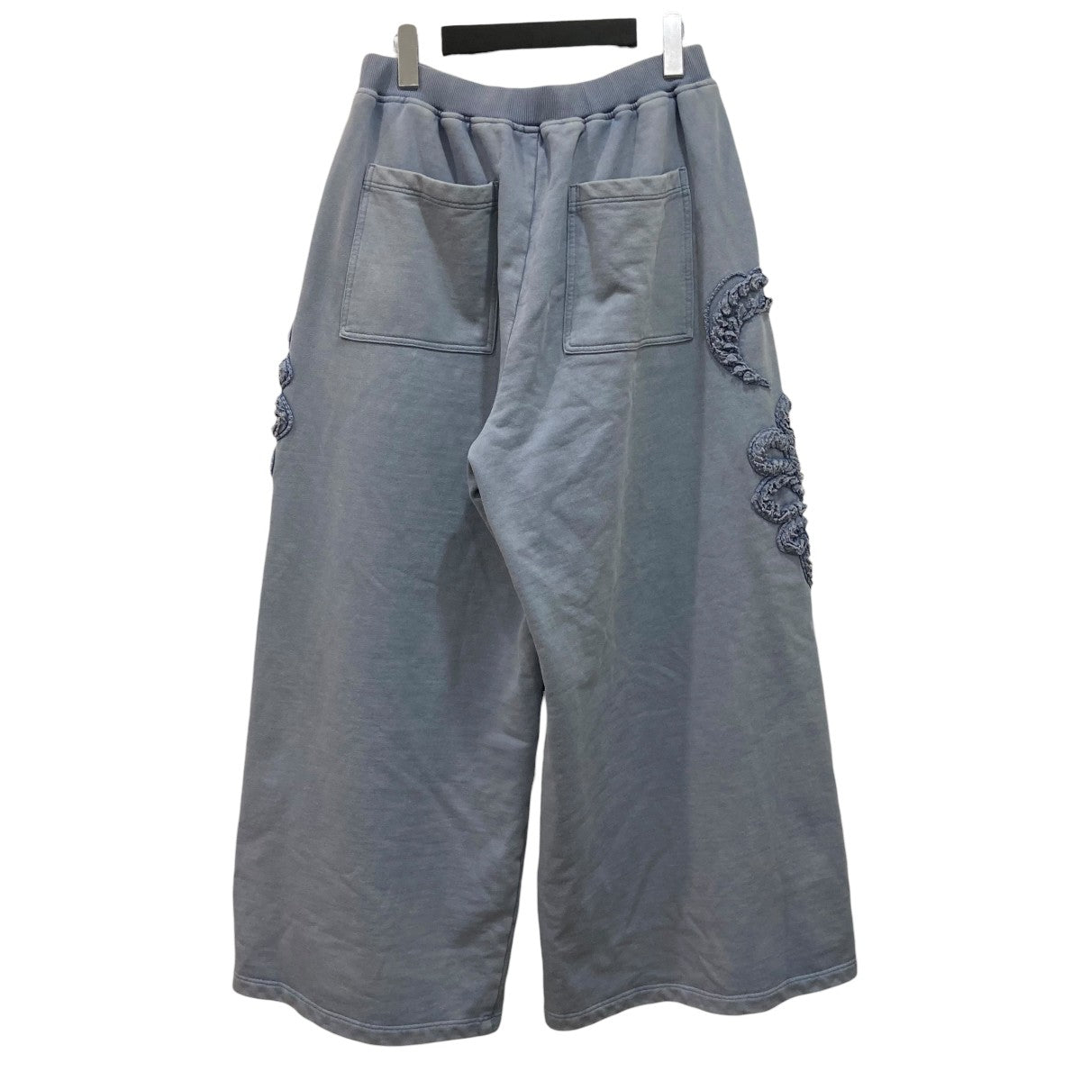 TAAKK 26SSSCULPTURAL EMBROIDERY JERSEY Sweat Wide Pants Blue breachスウェットパンツTA26SSPT070 古着・中古-2枚目のアイテム画像