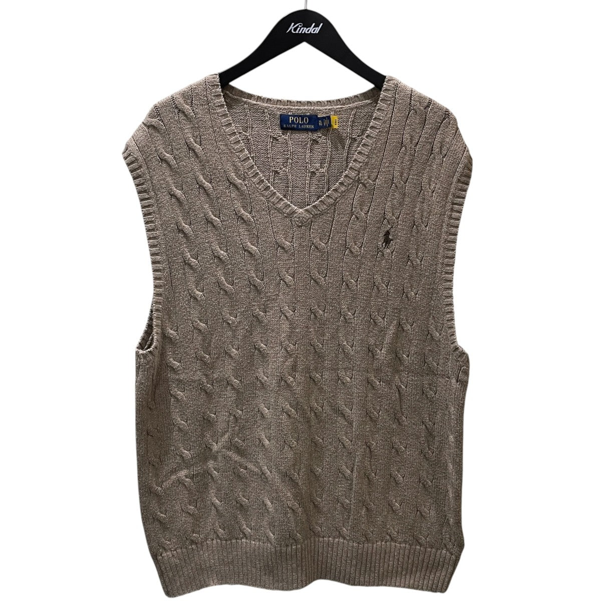ケーブルニットコットンセーターベスト CABLE-KNIT COTTON SWEATER VEST