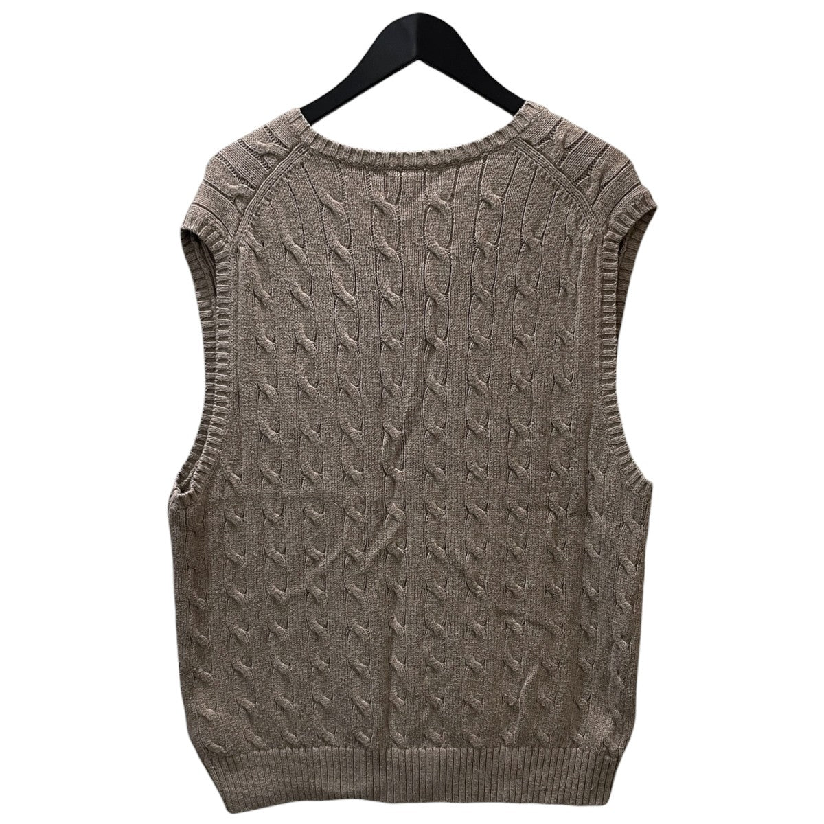ケーブルニットコットンセーターベスト CABLE-KNIT COTTON SWEATER VEST