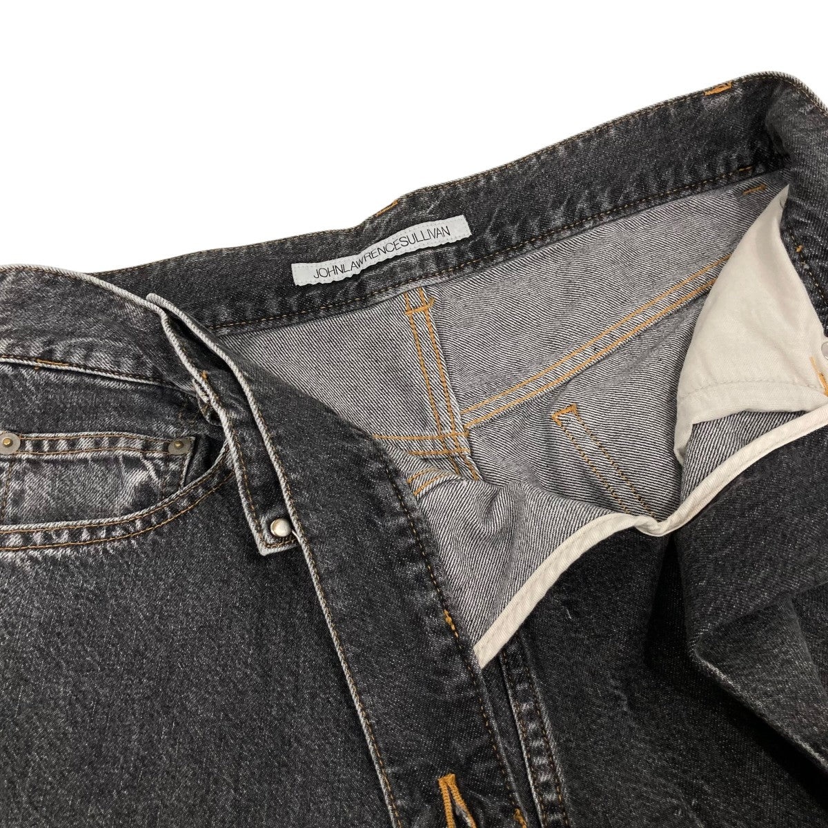 JOHN LAWRENCE SULLIVAN WASHED DENIM WIDE PANTSデニムパンツJLS0222S 古着・中古-3枚目のアイテム画像