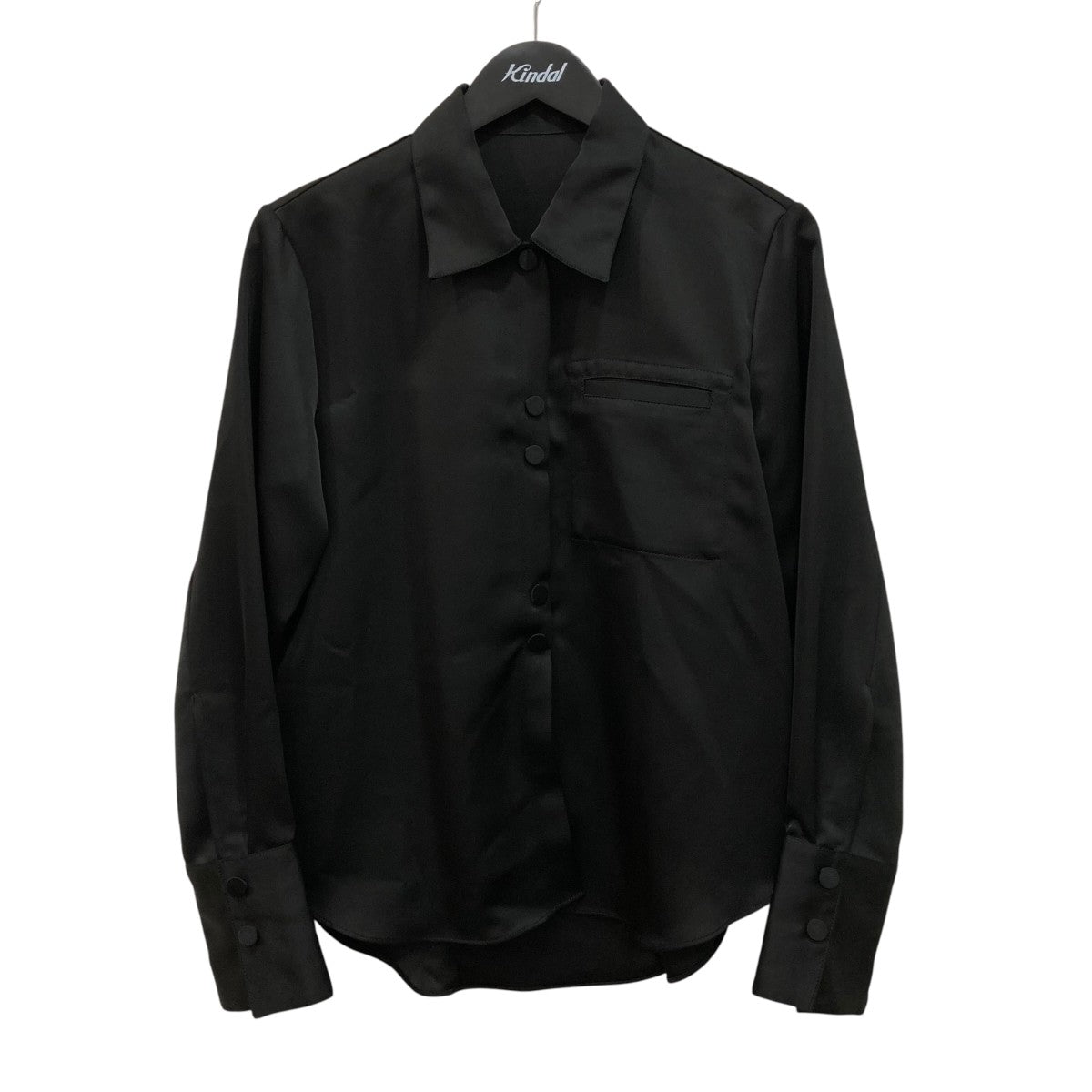 STUDIOUS Stretch Satin Shirt長袖シャツ125200028 古着・中古-1枚目のアイテム画像