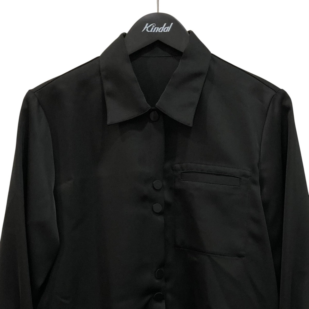 STUDIOUS Stretch Satin Shirt長袖シャツ125200028 古着・中古-2枚目のアイテム画像