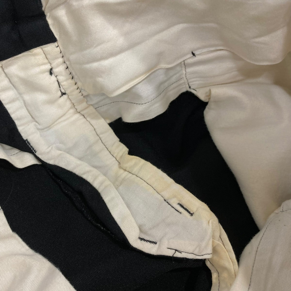 ポリ縮絨カシメ甲冑スタッズパンツデザインパンツPRP061