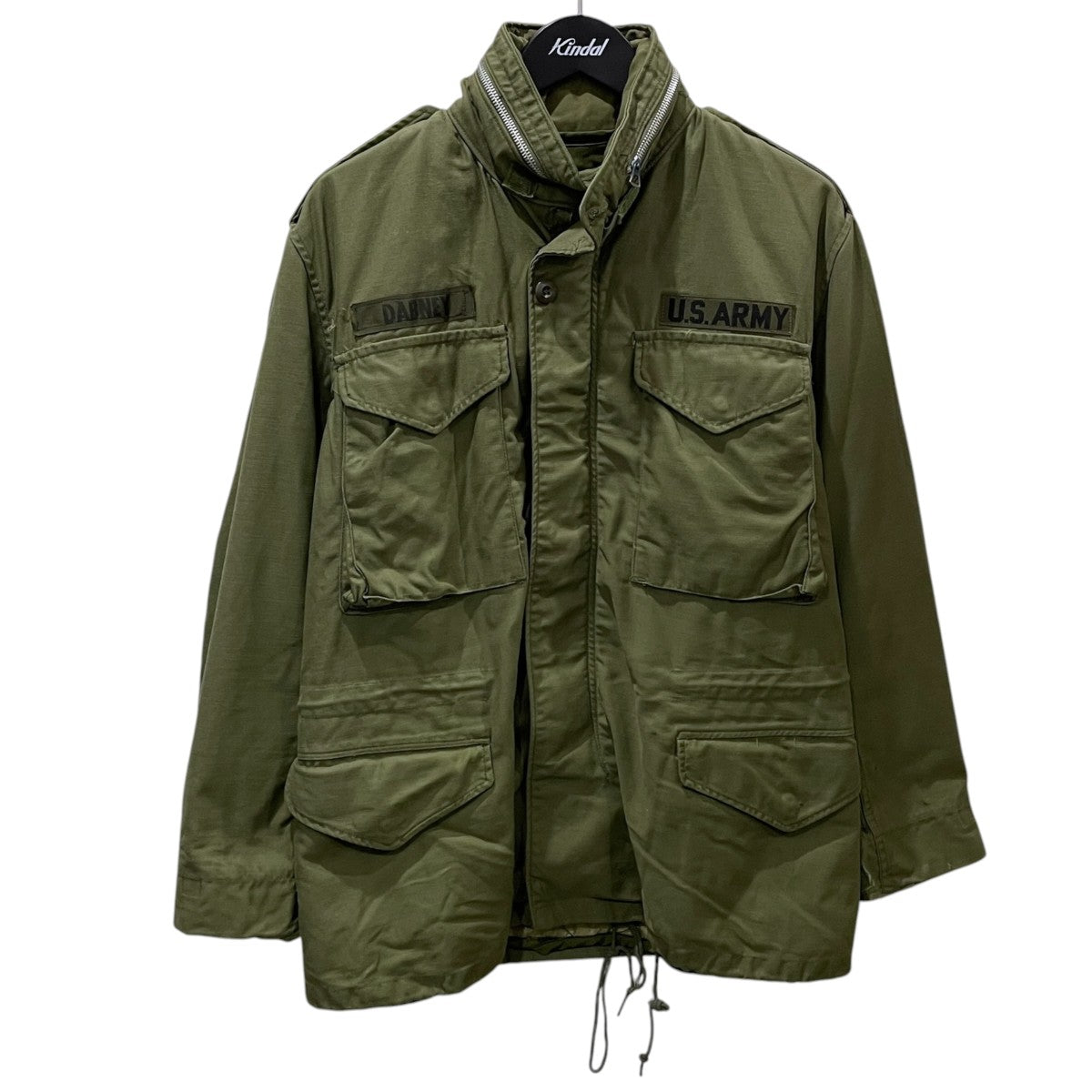 ライナーベスト付き ミリタリージャケット M-65 FIELD JACKET COAT， MAN’S， COTTON NYLON WRS， OG-107-W／HOOD 8405-782-2935